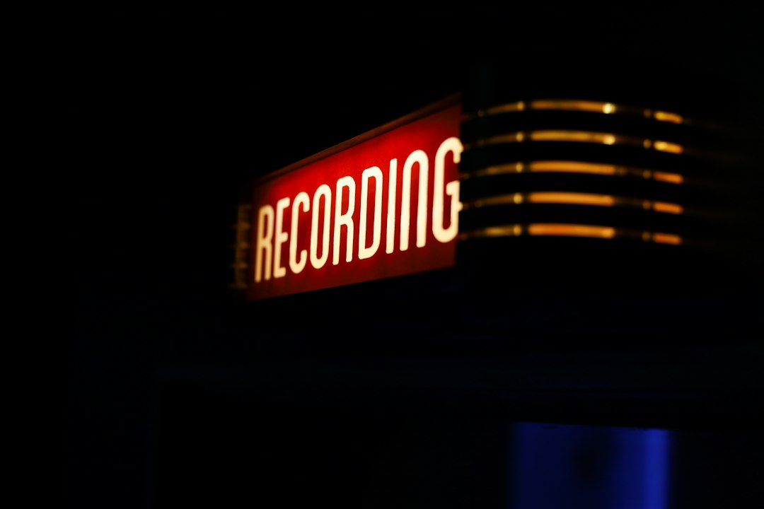 narrator recording an audiobook in a professional voiceover studio in Los Angeles
