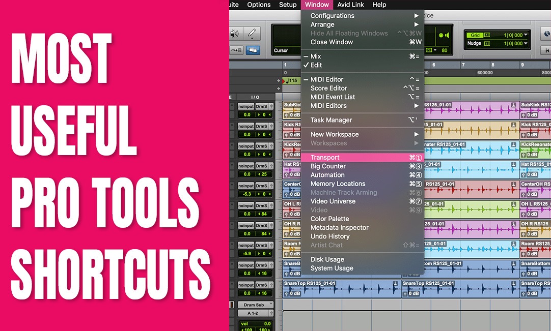 Most Useful ProTools Shortcuts and How To Use Them